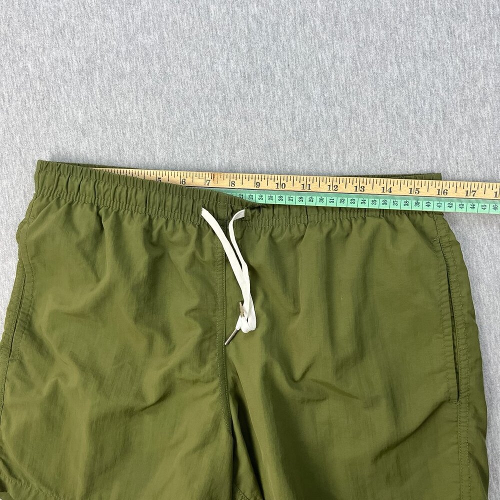 Bather Swim Trunks Mens Medium Olive Green Mesh-Lined 5" Inseam Elastic Waist - Picture 9 of 12